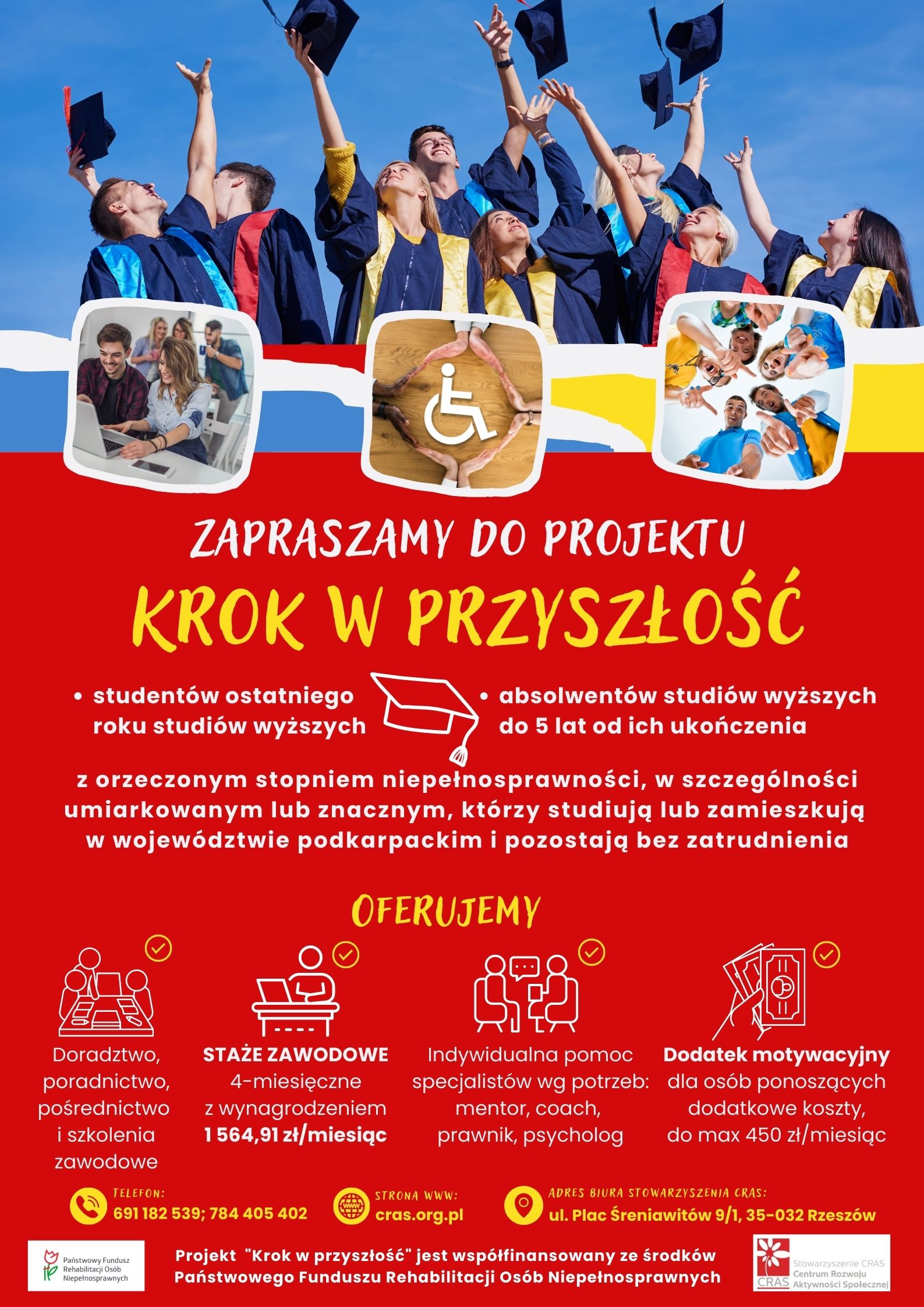 Plakat programu Krok w Przyszłość