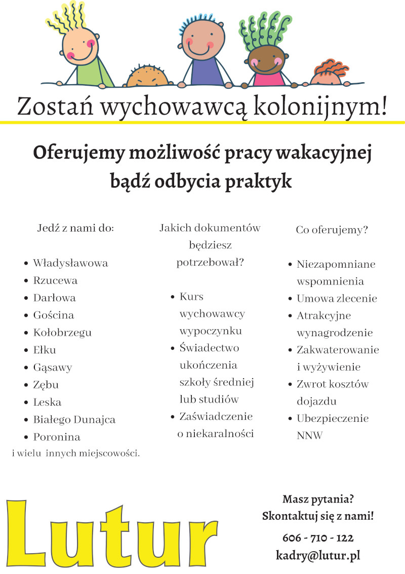 Zostań wychowawcą kolonijnym, grafika