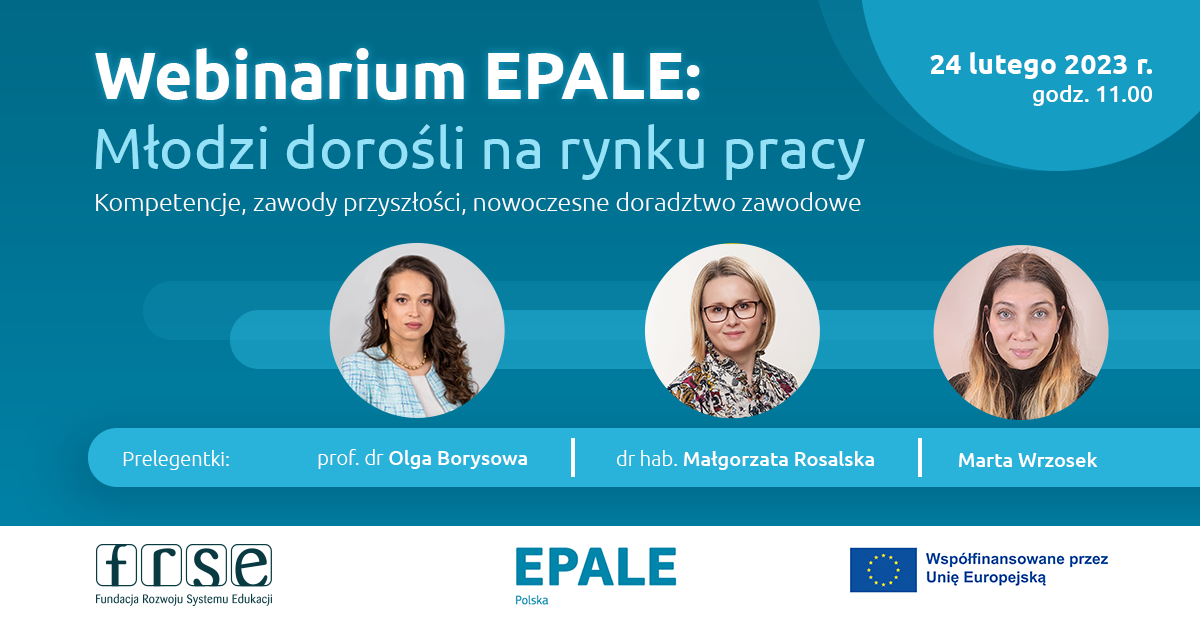 Grafika promująca Webinarium EPALE