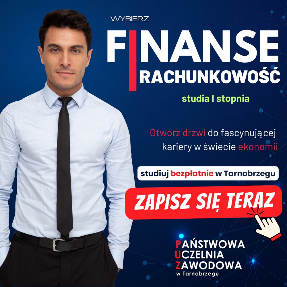 grafika promuje kierunek finanse i rachunkowość