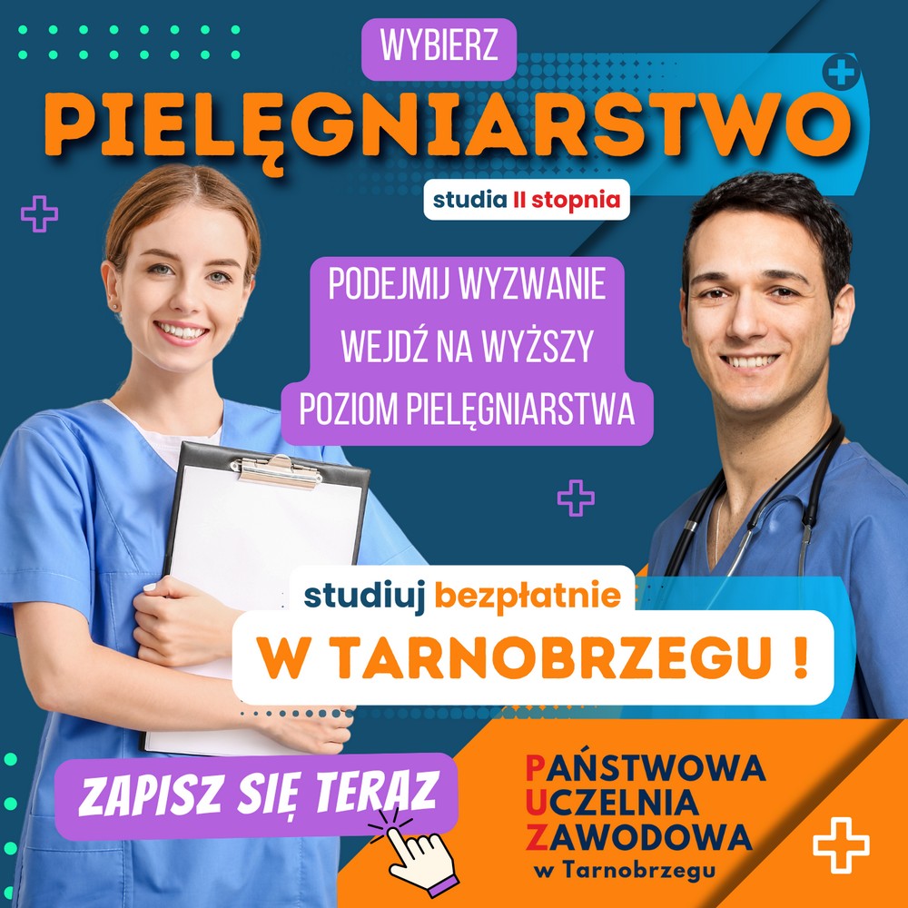 grafika promująca kierunek pielęgniarstwo studia drugiego stopnia